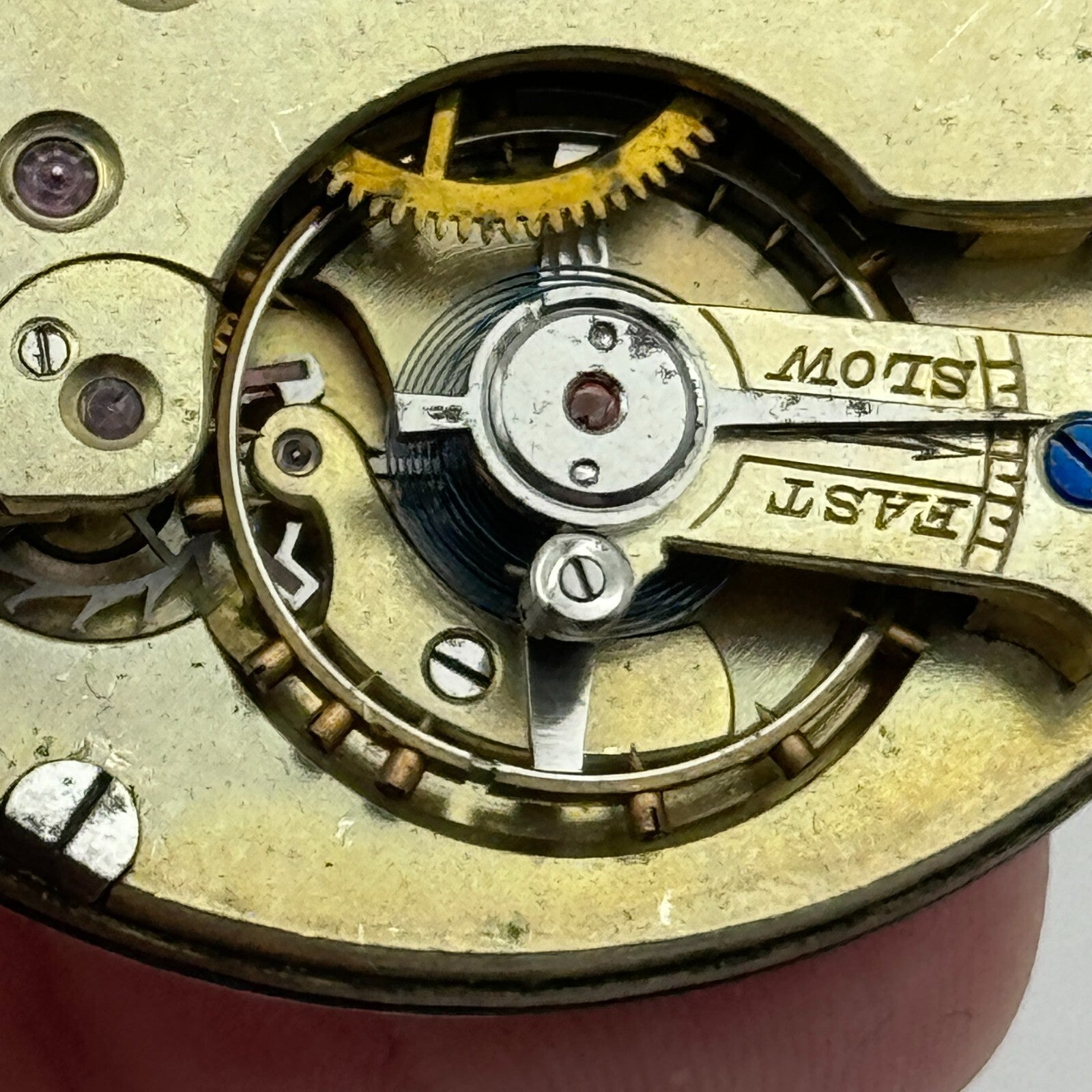 45mm Open Face Unidentified Swiss Pocket Watch Movement PARTS REPAIR SPARES