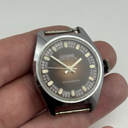 35mm Men’s LSH 1262 Lucerne Super De Luxe Manual Wind Vintage Watch FOR PARTS