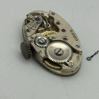 14.7mm ETA Oval 15 Jewels Swiss Manual Wind Watch Movement Vintage PARTS SPARES