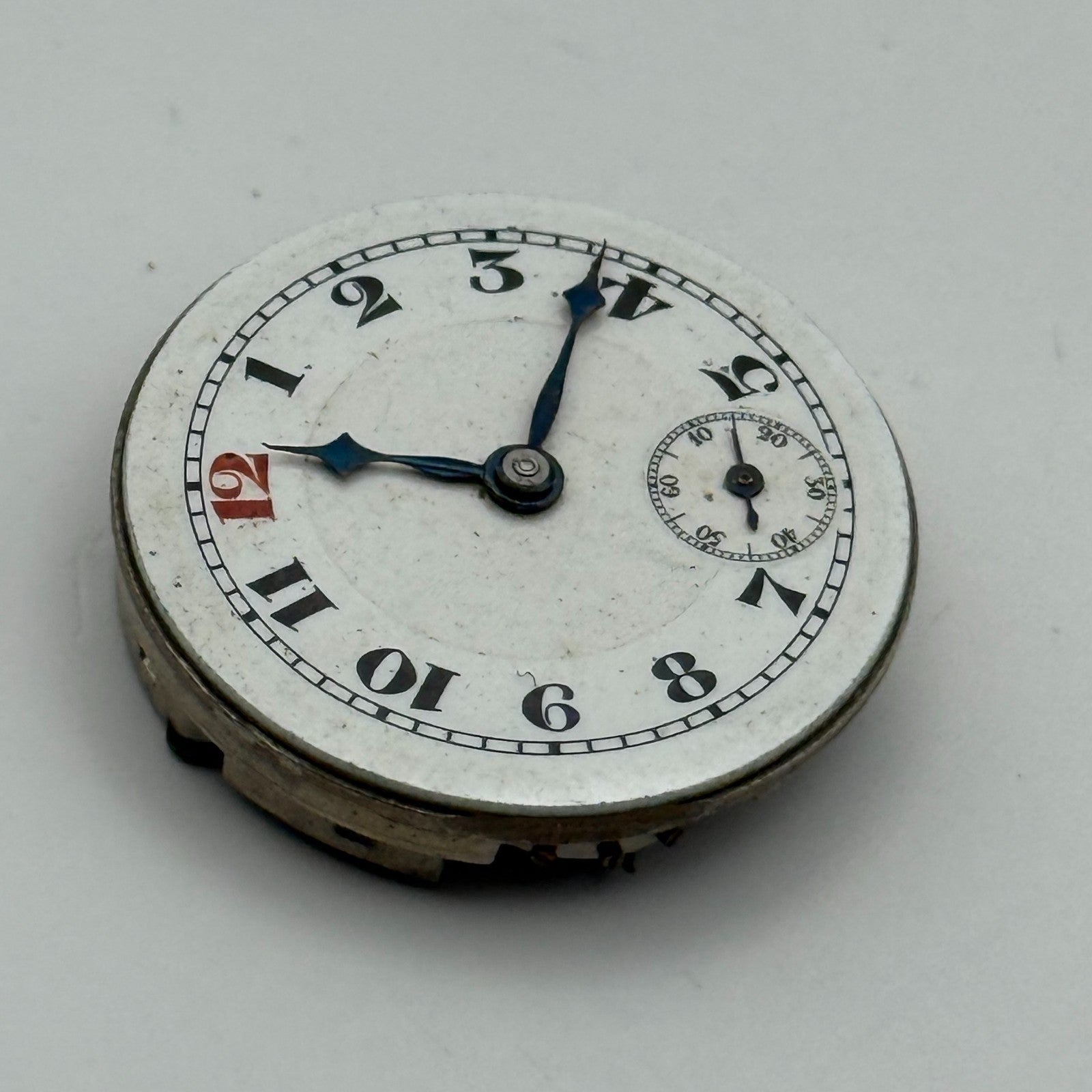 Buren 15 Jewels Trench Watch Movement Manual Wind Vintage Parts Repair 23.5mm