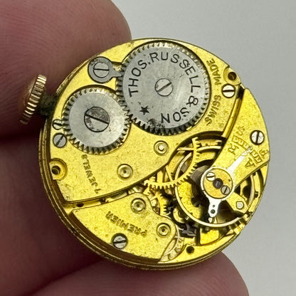 23.6mm Thomas Russell & Son Premier Balance Ok 7 Jewels Watch Movement PARTS