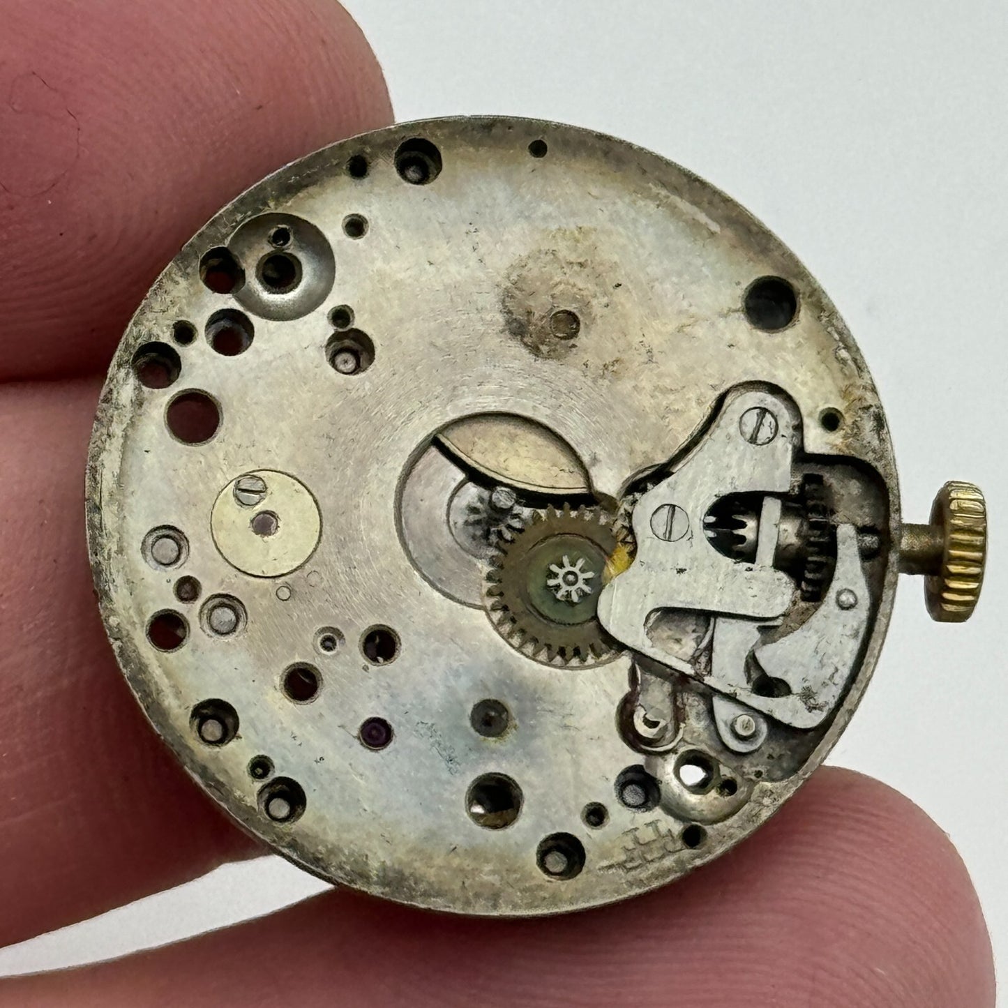 27.1mm Men's Bernex FHF 15 Jewels Trench Watch Movement Manual Wind Swiss PARTS