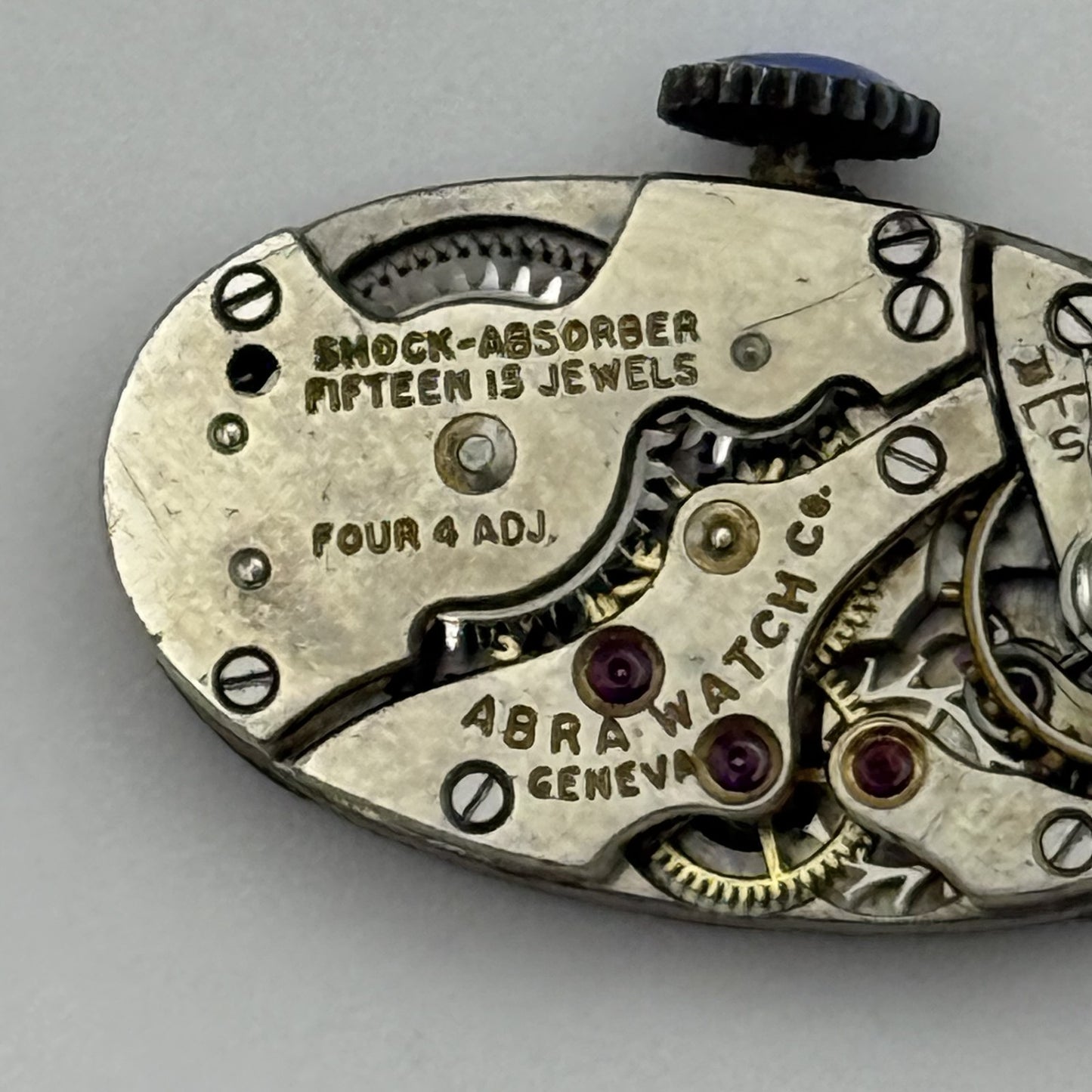 12.9mm Vintage ABRA Art Deco Manual Wind Watch Movement PARTS REPAIR