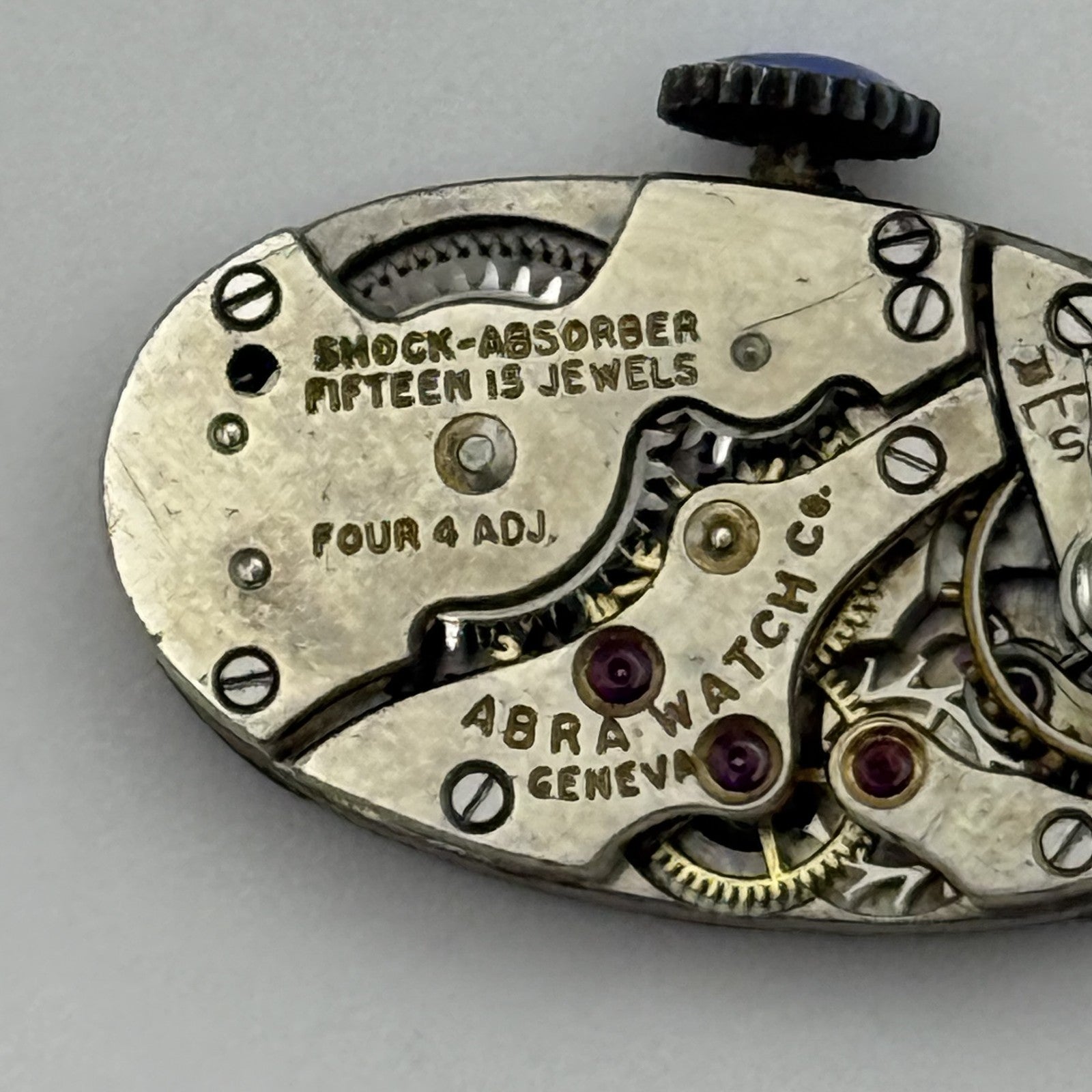 12.9mm Vintage ABRA Art Deco Manual Wind Watch Movement PARTS REPAIR