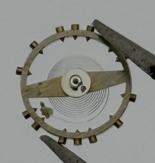 AS 970 Balance Wheel Complete And Spring 28 M Watch Movement Parts NOS