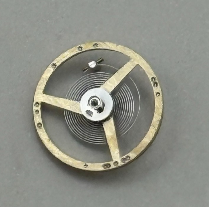 AS 1977 Balance Wheel Complete And Spring 5½’’’ 1740 M Watch Movement Parts 