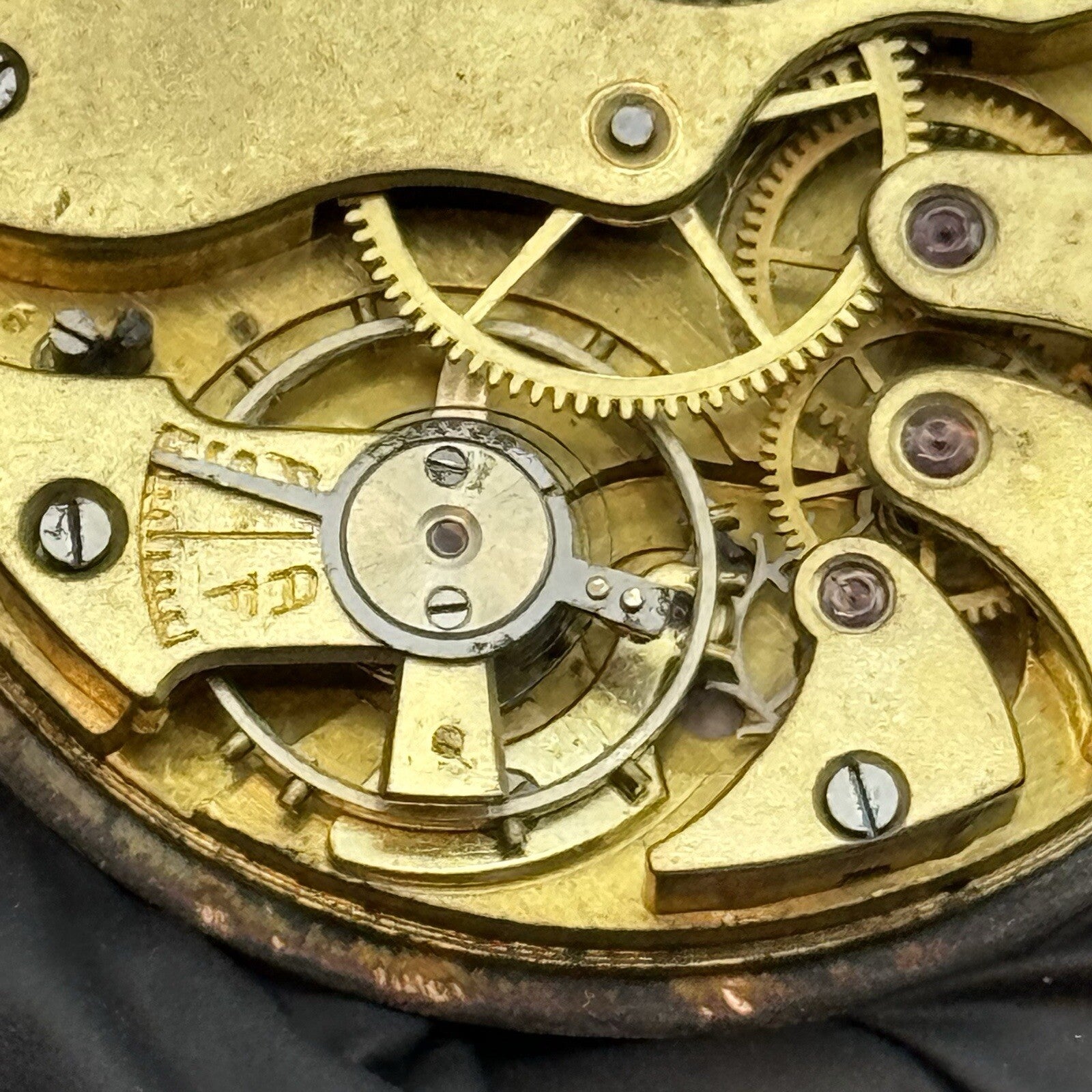42.8mm Large Roman Numeral Open Face Balance Ok Pocket Watch Movement To Restore
