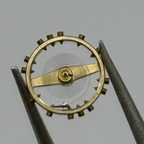 FHF 59 Inca Balance Wheel Complete And Spring 1231 M Watch Movement Parts NOS