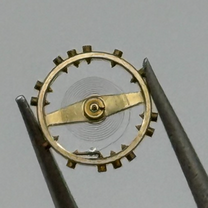 FHF 59 Inca Balance Wheel Complete And Spring 1231 M Watch Movement Parts NOS