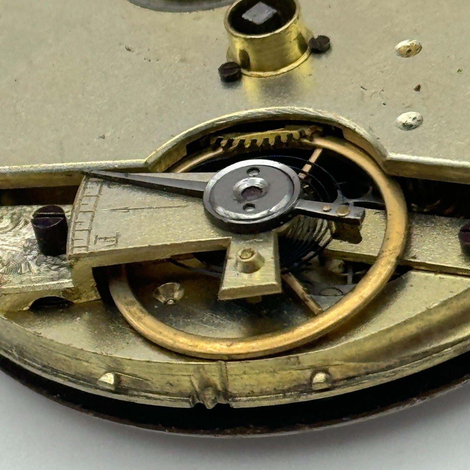 42.7mm Antique Kendal & Dent Key Wound Pocket Watch Movement PARTS REPAIR SPARES