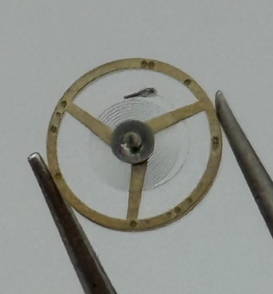 AS 1977-2 Balance Wheel Complete And Spring  1831 M Watch Movement Parts NOS