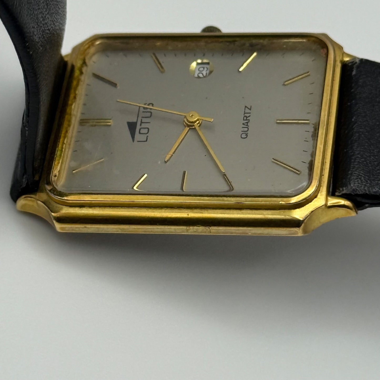 Working Ladies Lotus Date Dial Quartz 26mm Quartz Watch PUW Movement New Battery