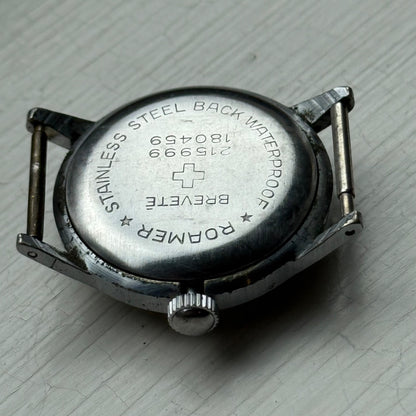 Vintage Roamer Shockproof Watch Brevete 215999 180459 Sub Secs Watch To Restore