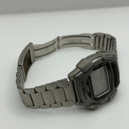 Casio DB-35H Data Bank Telememo 30 Men’s Quartz Watch Silver Tone Working 39mm