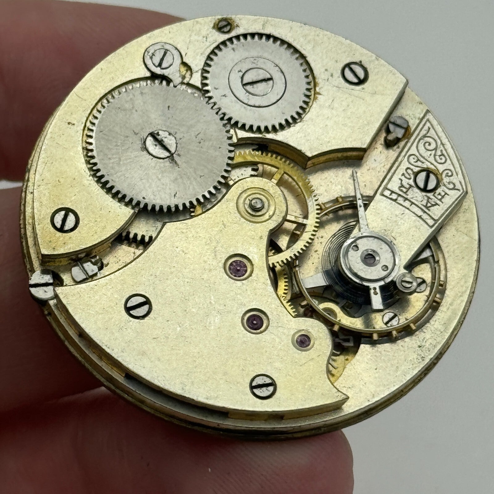 41.7mm Unidentified Quality Open Face Balance Ok Pocket Watch Movement PARTS
