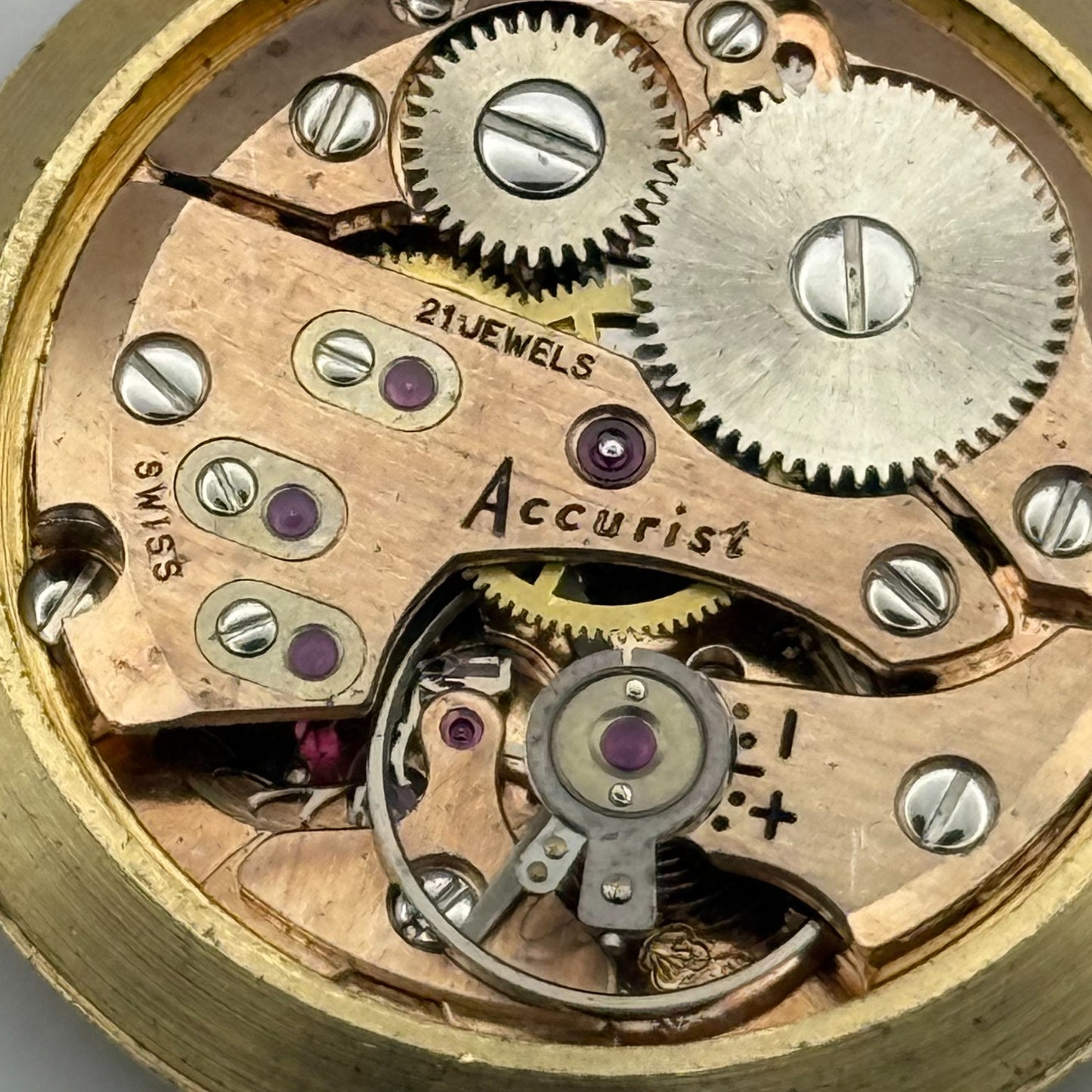 AS 1691/93 Watch Movement Accurist Manual Wind Vintage Swiss Parts Repair 30.3mm