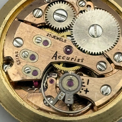 AS 1691/93 Watch Movement Accurist Manual Wind Vintage Swiss Parts Repair 30.3mm