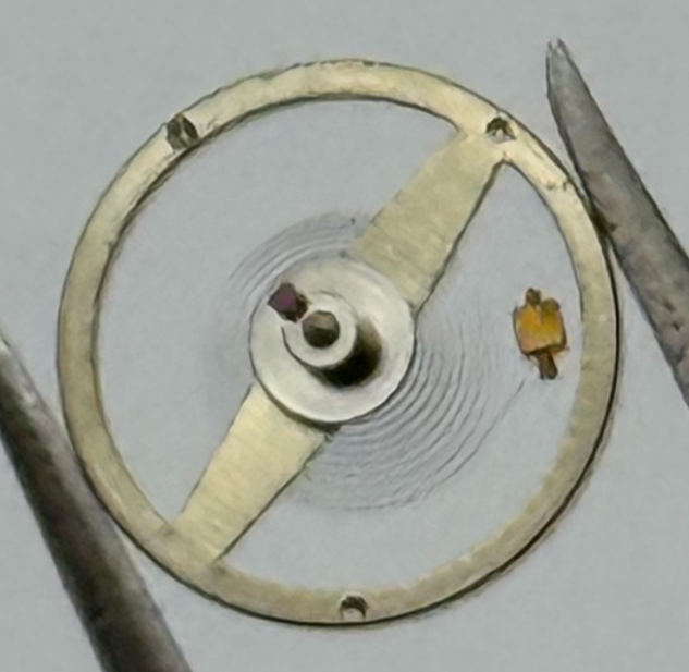 Ebosa 86 87 Balance Wheel Complete And Spring 8¾’’’  1249 Watch Movement Parts