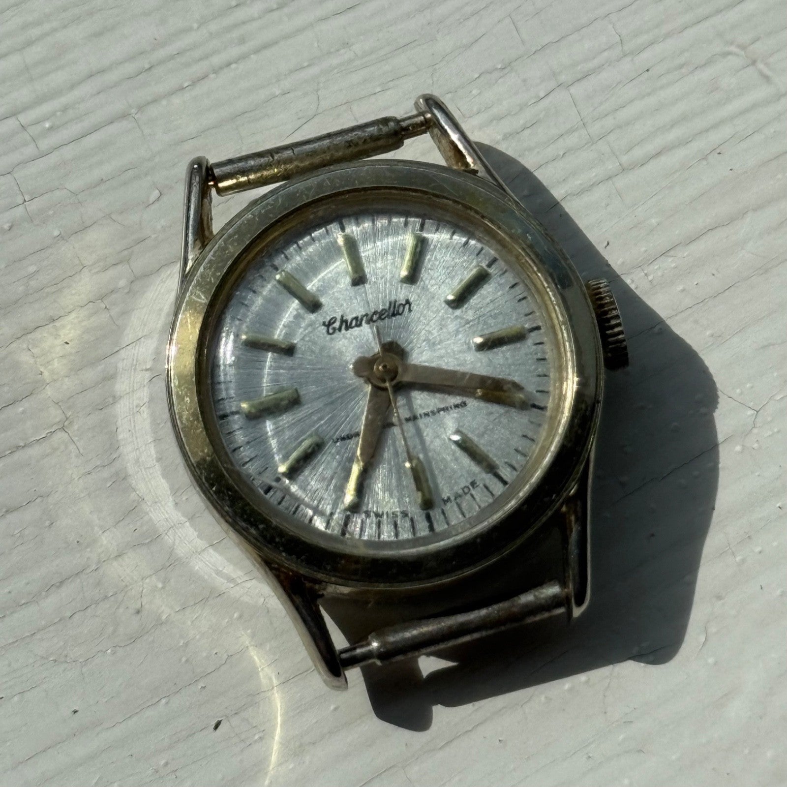 21mm Running Vintage Ebosa 86 Chancellor Unbreakable Spring Watch FOR PARTS