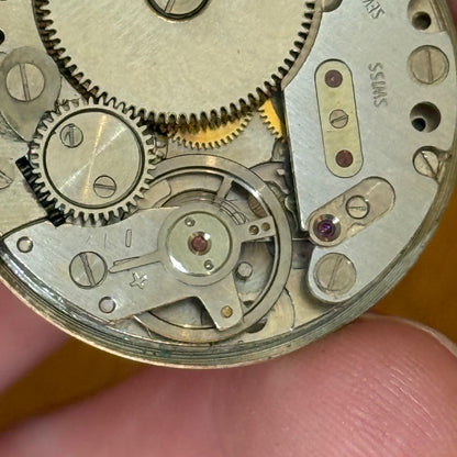 33mm Vintage Mithras 17 Jewels Unidentified Swiss Manual Wind Watch FOR PARTS