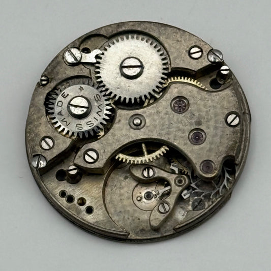 Rolex Rebberg Watch Movement Depose Vintage Incomplete Swiss Parts Repair 25.7mm