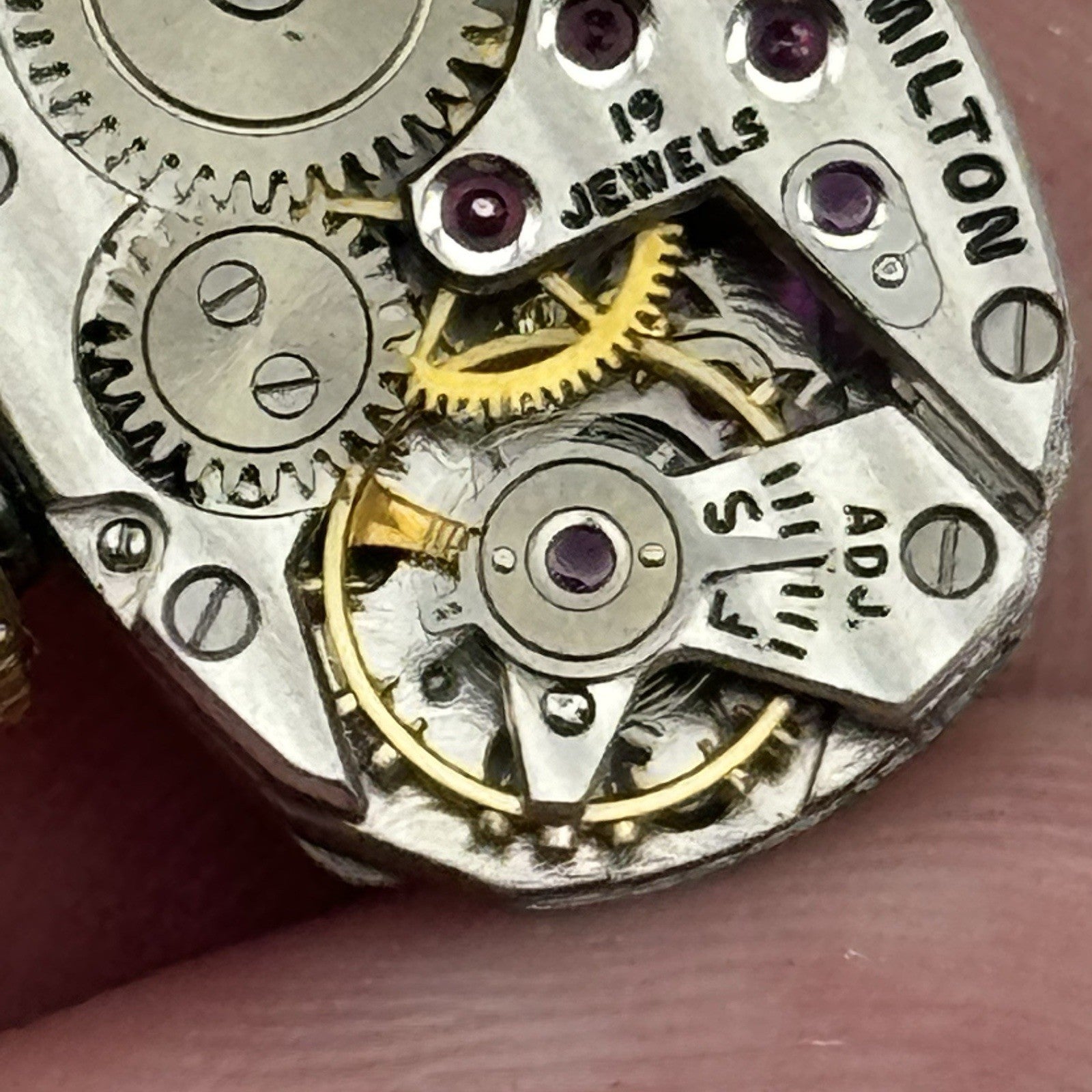 12.9mm Ladies Running Hamilton 756 Manual Wind 17 Jewels Watch Movement PARTS