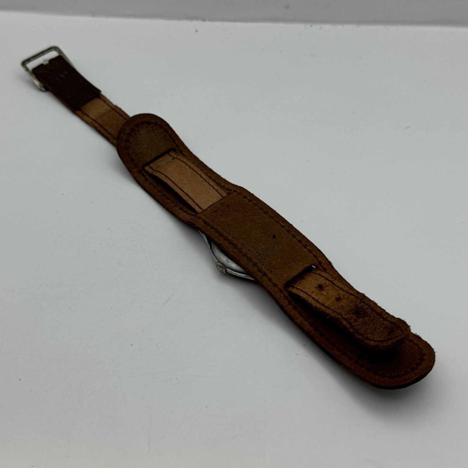 34mm Men’s Vintage Onsa Bund Strap Salmon Dial Manual Wind Watch TO RESTORE