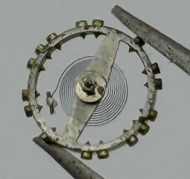 AS 976 1012 Balance Wheel Complete And Spring  29 M Watch Movement Parts NOS