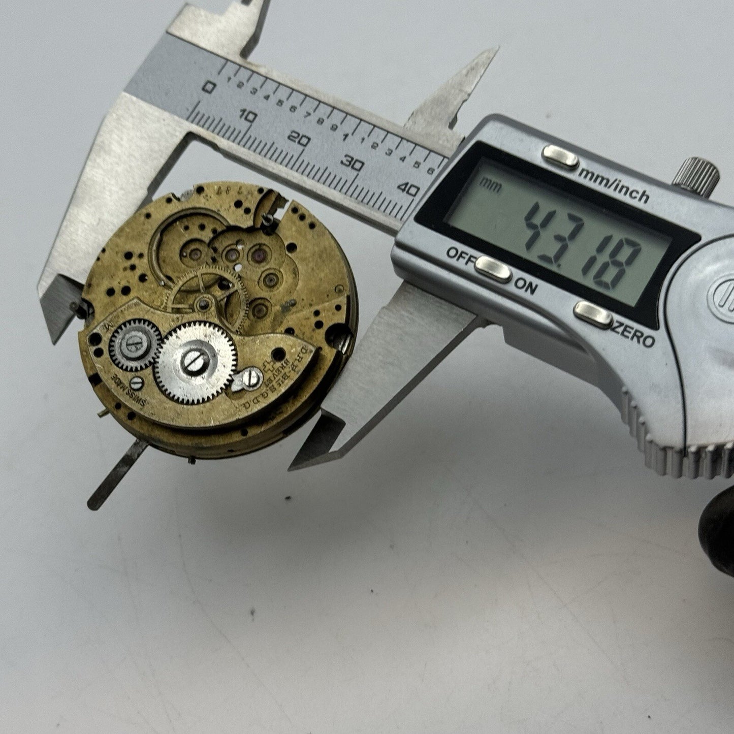 42.8mm Manual Wind BTE S.G.D.G Brevet Pocket Watch Movement FOR PARTS