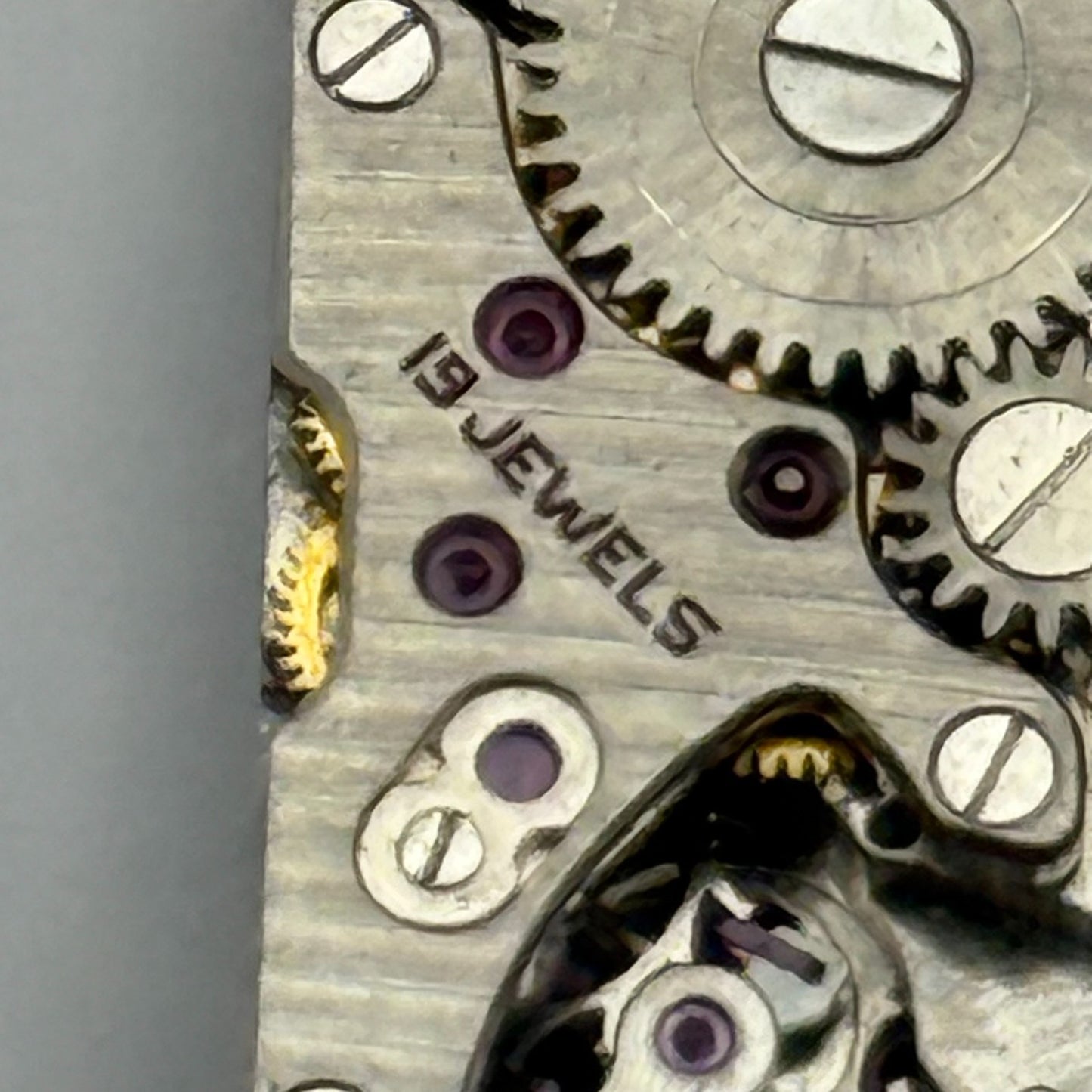 Citizen 9407 Parashock Baguette Watch Movement Manual Wind Vintage Parts 10.2mm