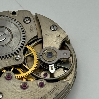 Lanco 1022 Watch Movement Manual Wind Vintage Swiss 15 Jewels Parts 23.5mm