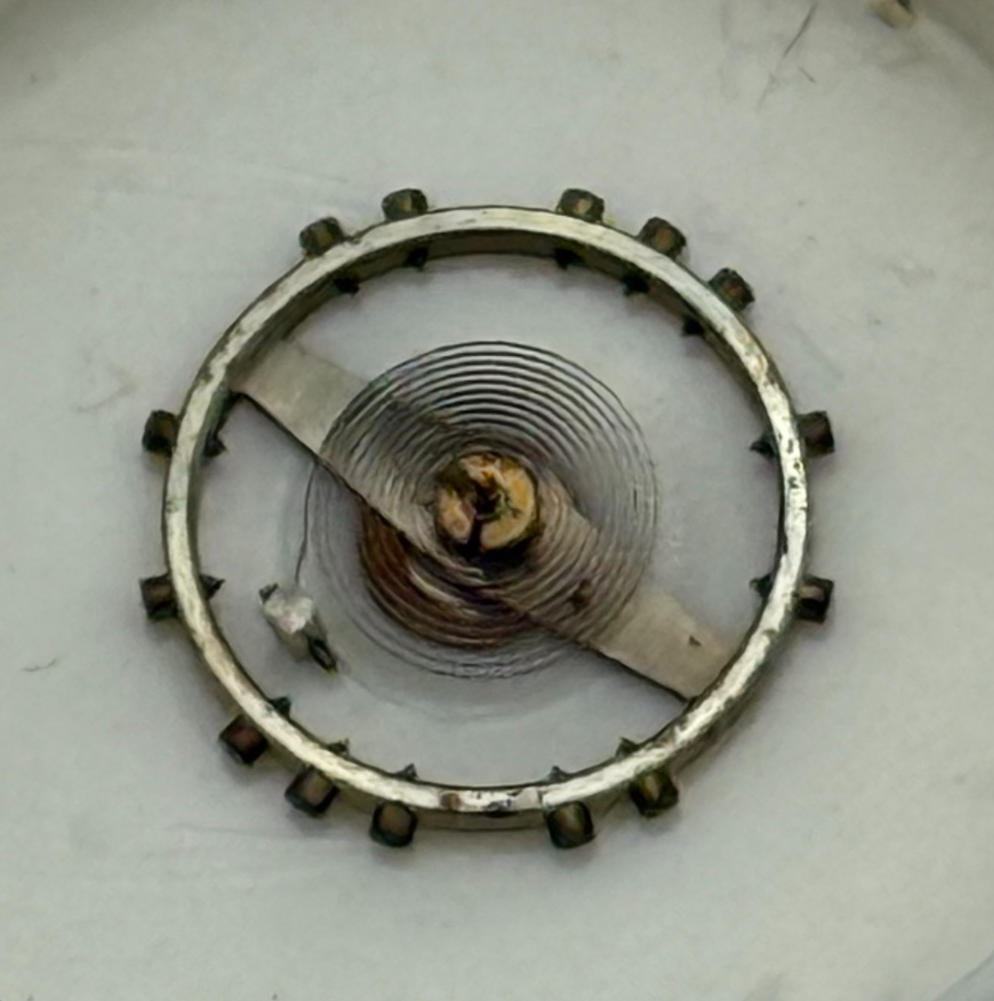 FHF 8 Balance Wheel Complete And Spring 8¾’’’ Renata 191 Watch Movement Parts