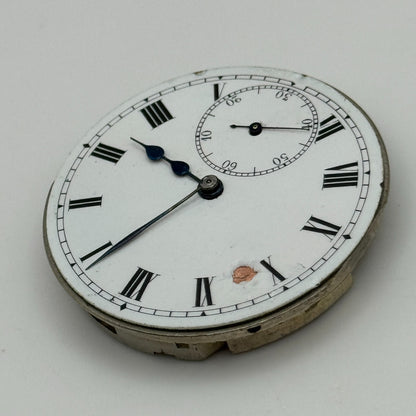 43mm Buren 7 Jewels Sub Seconds Swiss Vintage Hunter Pocket Watch Movement PARTS