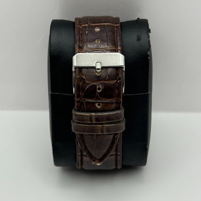 Fossil Blue 100 Meters Men’s Watch Quartz AM-3680 Date Dial Steel Working 38mm