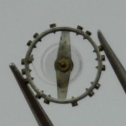 AS 1051 Balance Wheel Complete And Spring 5 1/4’’’ 34 M Watch Movement Parts