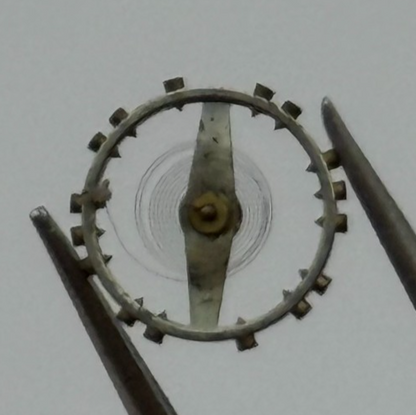 AS 1051 Balance Wheel Complete And Spring 5 1/4’’’ 34 M Watch Movement Parts