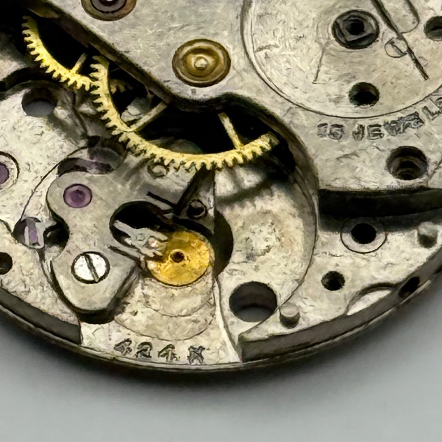 Cyma 424K Watch Movement Manual Wind Vintage Swiss Incomplete Parts Repair 19.6m