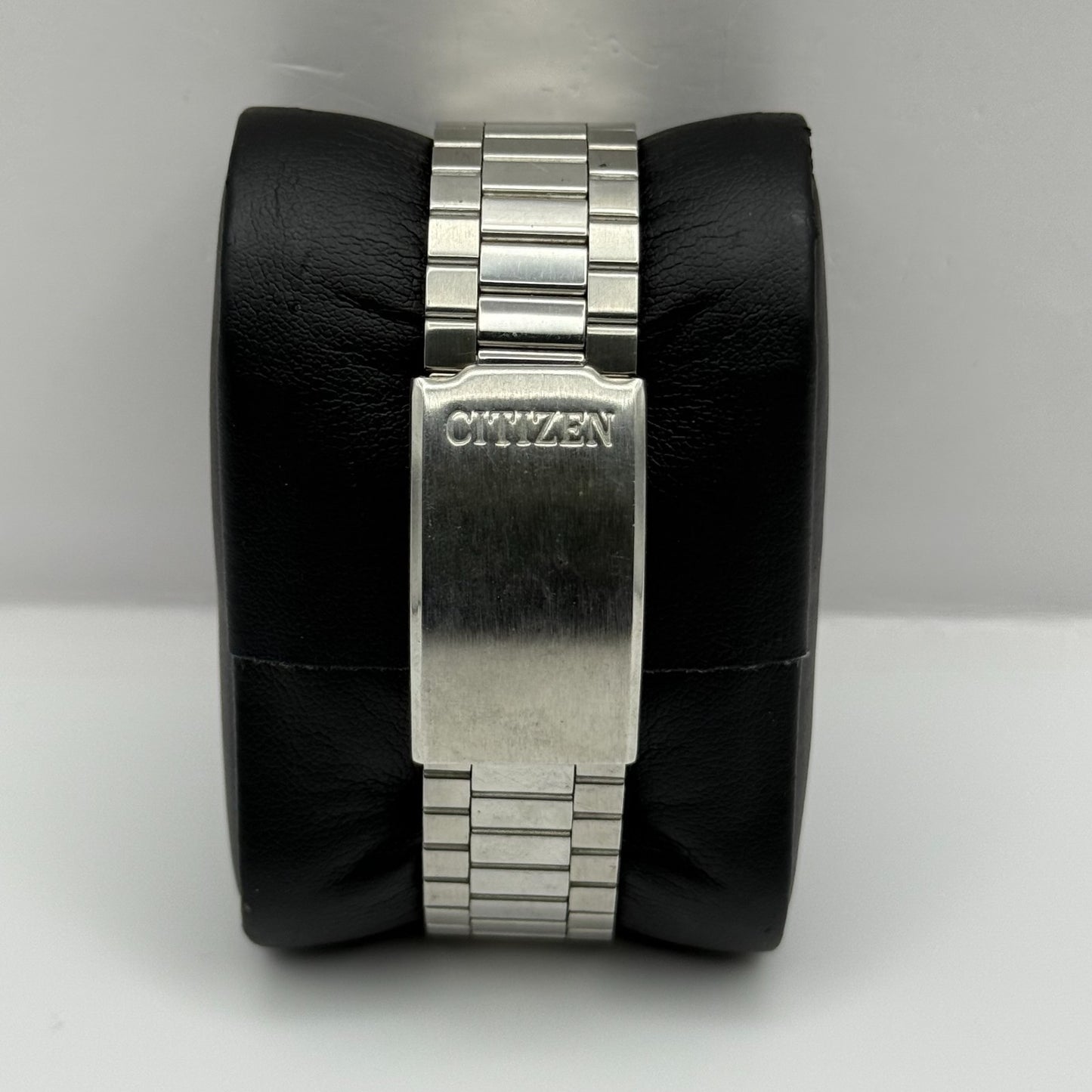 Citizen CQ Quartz Watch 6110-073185 Date Silver Tone Japan 30mm PARTS REPAIR