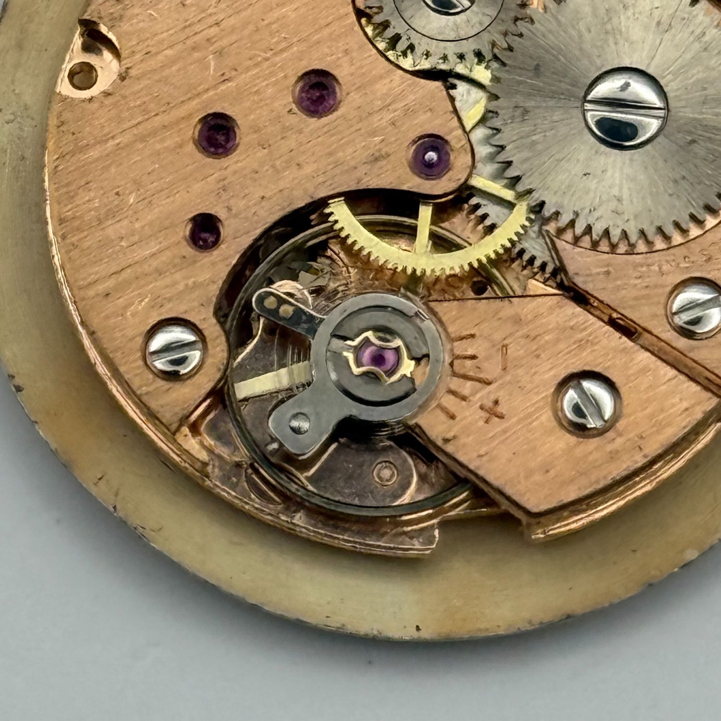 Peseux 7040 Watch Movement Audax Manual Wind Vintage Swiss Parts Repair 23.5mm