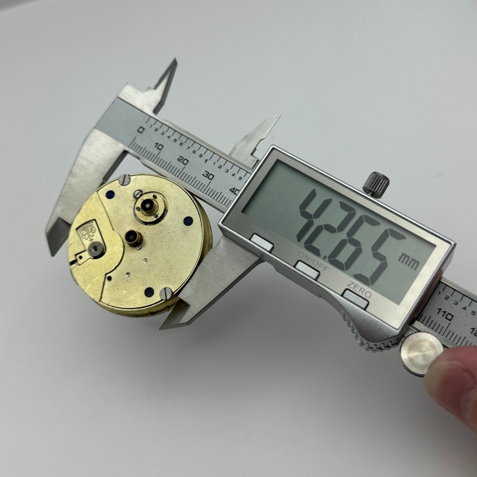 44.7mm Antique Kay Worcester Key Wound Pocket Watch Movement Dial PARTS REPAIR