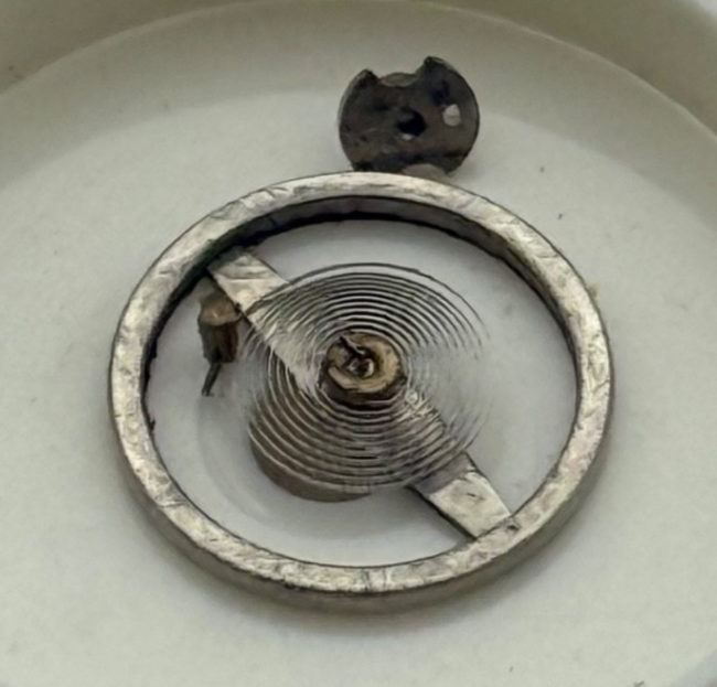 Oris 380 Balance Wheel Complete And Spring 6 3/4 - 8''' Watch Movement Parts 