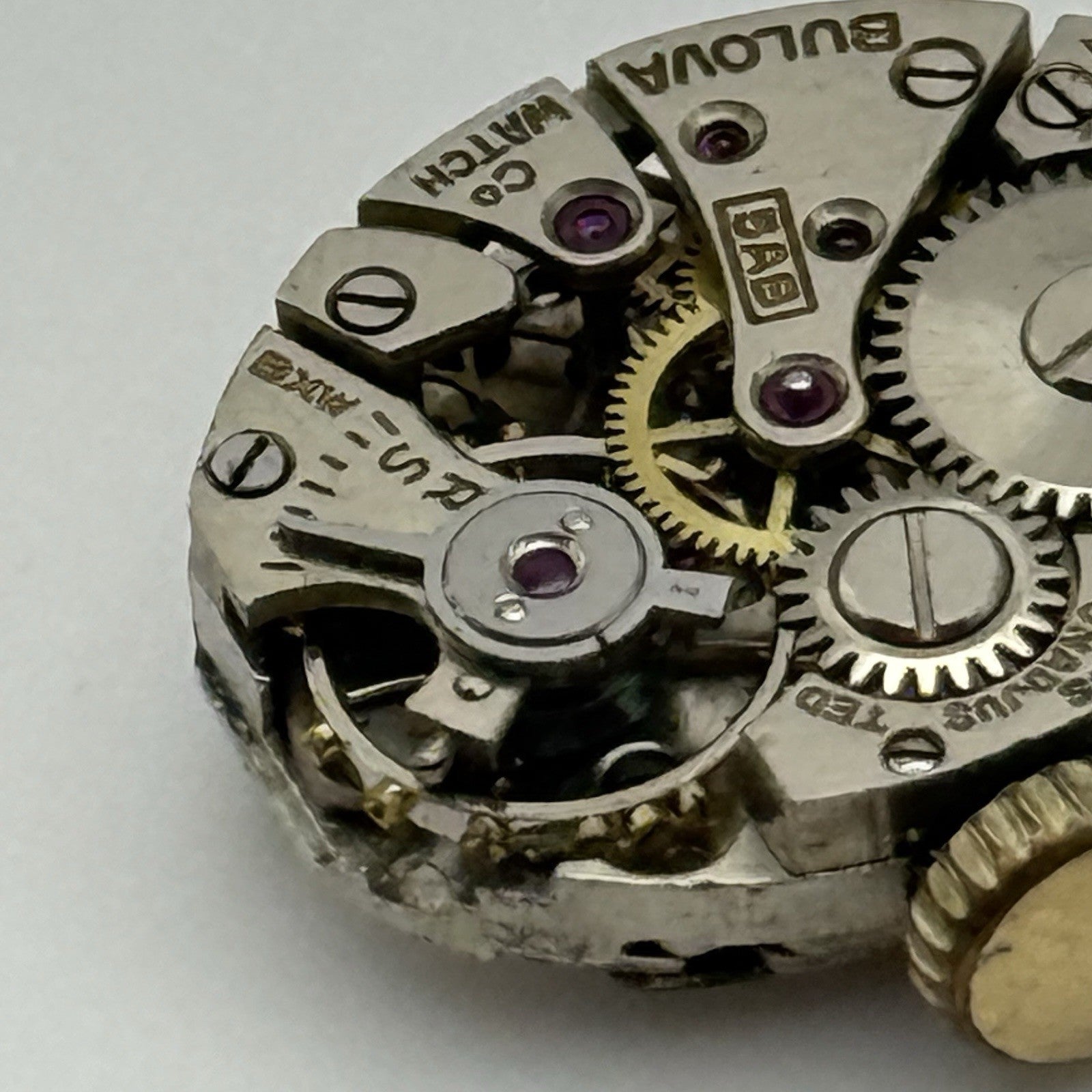 13.1mm Running Vintage Ladies Bulova 5AB Manual Wind Swiss Watch Movement PARTS