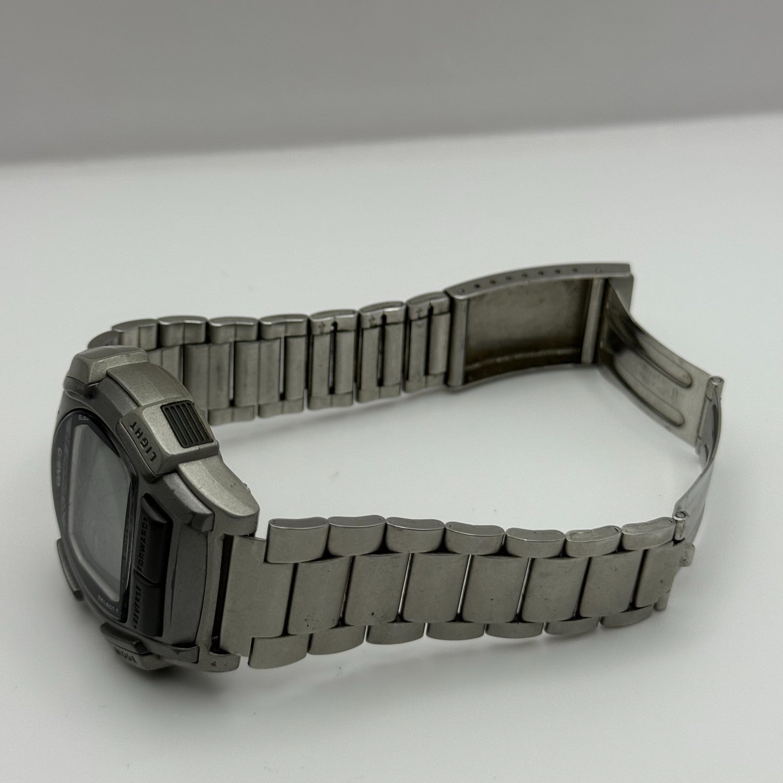 Casio DB-35H Data Bank Telememo 30 Men’s Quartz Watch Silver Tone Working 39mm