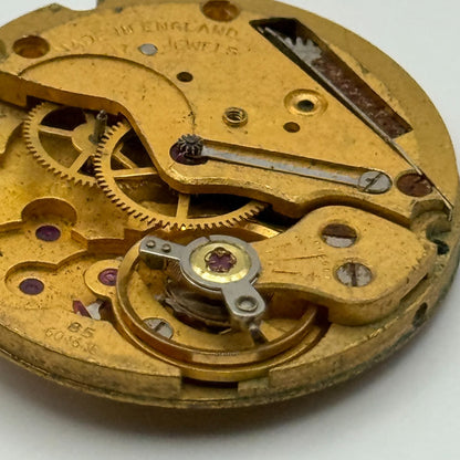 Smiths De Luxe 60464e Cal 85 Watch Movement Manual Wind Vintage Parts 26.9mm