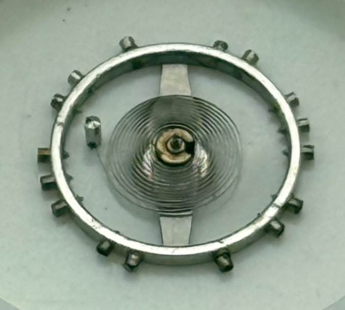 AV 41 Balance Wheel Complete And Spring 5 1/4''' 55 M Watch Movement Parts NOS