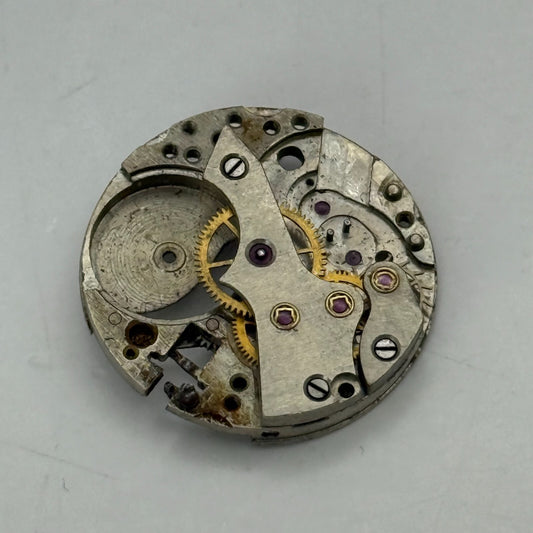19.7mm Vintage OM Otto Meyer 140 Partial Manual Wind Watch Movement PARTS REPAIR