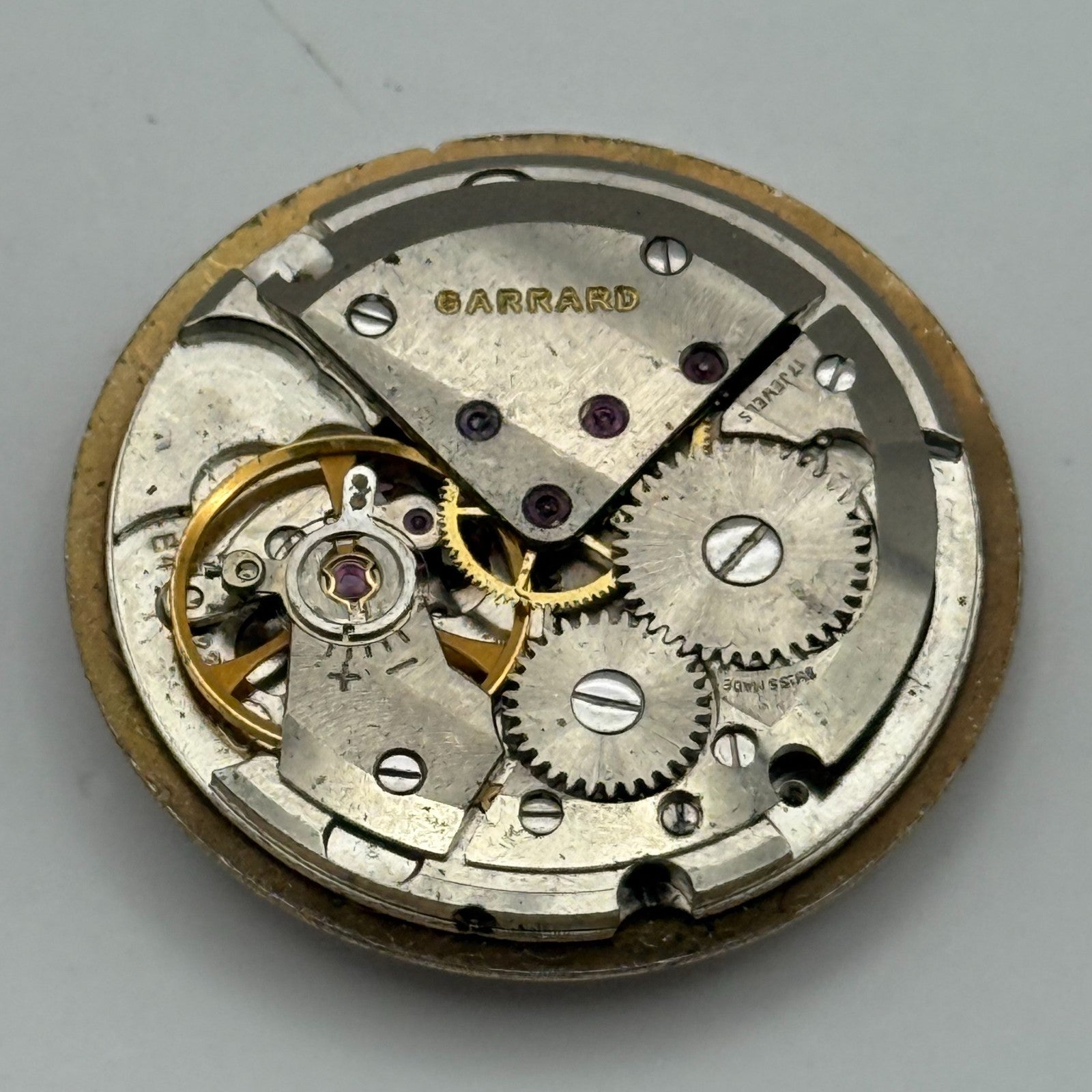 ETA 2391 Watch Movement Garrard Manual Wind Vintage Swiss Parts Repair 25.9mm