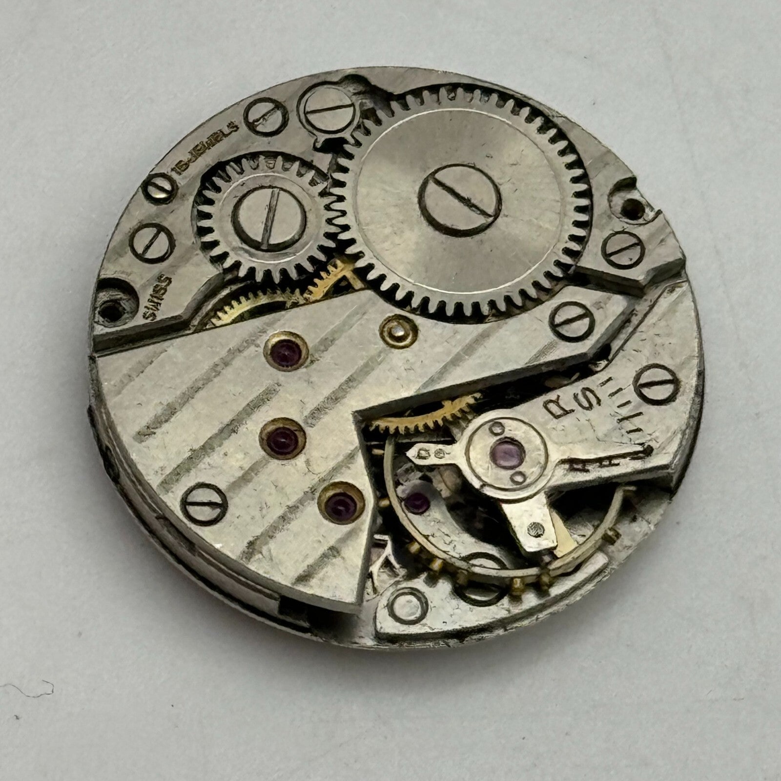 23.4mm FHF 175 Swiss Manual Wind 15 Jewels Watch Movement PARTS REPAIR SPARES
