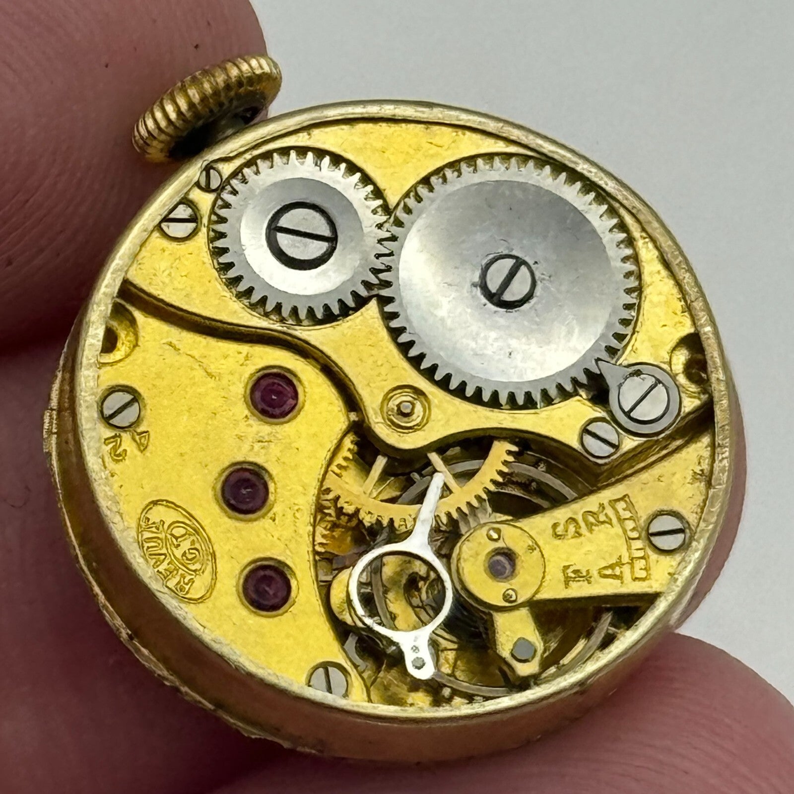 19.9mm Revue GT Cal 42 Manual Wind Watch Movement Swiss Vintage PARTS SPARES