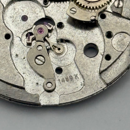 Eterna 1489K Watch Movement Automatic Vintage Incomplete Parts Repair 29.3mm